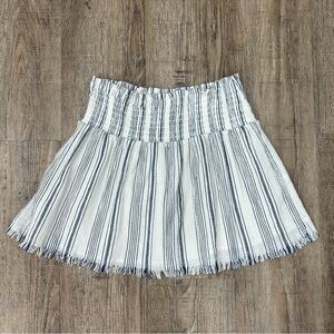 Aerie White and Blue Mini Skirt